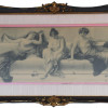 ANTIQUE LITHOGRAPH NEOCLASSICAL STYLE FRAMED PIC-1