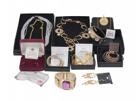 COLLECTION OF LUXURY COSTUME JEWELRY IOB