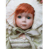 A EUROPEAN BISQUE PORCELAIN RED HAIRED DOLL PIC-6