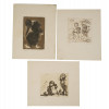 A LOT OF THREE RUSSIAN ETCHING BY ALEXANDRE PUTOV PIC-0