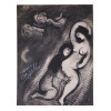 ORIGINAL FRENCH B & W LITHOGRAPH BY MARC CHAGALL PIC-1