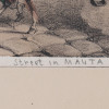 ANTIQUE HAND PAINTED ETCHING POSTCARD FROM MALTA PIC-2