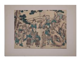 VINTAGE JAPANESE UKIYO E COLOR WOOD BLOCK PRINT