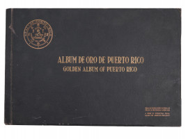 VINTAGE BOOK GOLDEN ALBUM OF PUERTO RICO PHOTOS