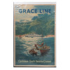 ORIGINAL GRACE LINE ADVERTISEMENT TRAVEL POSTER PIC-0