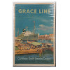 ORIGINAL 1957 GRACE LINE ADS TRAVEL POSTER PIC-0