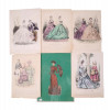 ANTIQUE FRENCH FASHION PAUQUET COLOR LITHOGRAPHS PIC-0