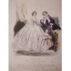 ANTIQUE FRENCH FASHION PAUQUET COLOR LITHOGRAPHS PIC-1