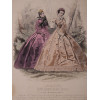 ANTIQUE FRENCH FASHION PAUQUET COLOR LITHOGRAPHS PIC-2