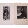 PAIR ANTIQUE EUROPEAN ETCHINGS OF MALE PORTRAITS PIC-0