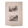 ANTIQUE SHEET WITH TWO ETCHINGS BY LALANNE PIC-0