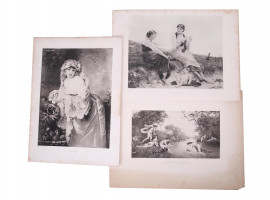 ANTIQUE NINETEENTH CENTURY FRENCH ART ETCHINGS