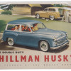 VINTAGE 1955 HILLMAN HUSKY DOUBLE DUTY POSTER PIC-0