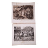 ANTIQUE 19TH CENTURY HISTORICAL ART ETCHINGS PIC-3