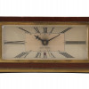 VINTAGE SETH THOMAS MANTEL CLOCK WOOD AND GOLD PIC-1