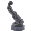 BRONZE SCULPTURE MALE NUDE PAUL ANGE NOCQUET PIC-1