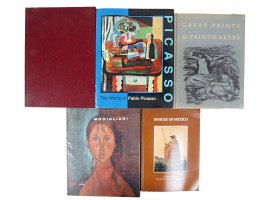 FIVE VINTAGE WORLD ART CRAFTS BOOKS AND ALBUMS