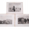 ANTIQUE 19TH CENTURY BLACK AND WHITE ETCHINGS PIC-0