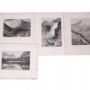 ANTIQUE 19TH C AMERICAN MOUNTAIN VIEWS ETCHINGS PIC-0