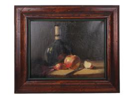 MID CENTURY STILL LIFE OIL PAINTING JANINA WASKI