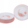VINTAGE CORELLE DINNERWARE PINK FLORAL TRIMMING PIC-3
