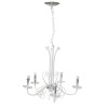 CLASSIC STYLE CEILING HANGING WHITE CHANDELIER PIC-0