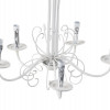 CLASSIC STYLE CEILING HANGING WHITE CHANDELIER PIC-2