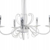 CLASSIC STYLE CEILING HANGING WHITE CHANDELIER PIC-1