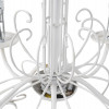 CLASSIC STYLE CEILING HANGING WHITE CHANDELIER PIC-5