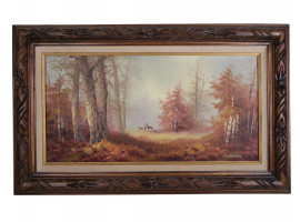 OIL PAINTING PASTORAL LANDSCAPE SIGNED BY GORMAN