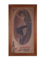 ANTIQUE ART NOUVEAU STYLE PABST BEER AD POSTER