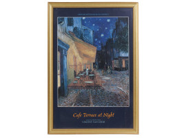 AFTER VAN GOGH LITHO POSTER CAFE TERRACE AT NIGHT