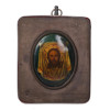 RUSSIAN SILVER PORCELAIN ICON JESUS ACHEIROPOIETA PIC-0