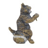 ANTIQUE VIENNESE COLD PAINTED BRONZE CAT FIGURINE PIC-1