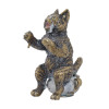 ANTIQUE VIENNESE COLD PAINTED BRONZE CAT FIGURINE PIC-0