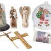 VINTAGE COLLECTION OF RELIGIOUS CATHOLIC ITEMS PIC-0