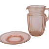 VINTAGE COLLECTION OF ROSE DEPRESSION GLASSWARE PIC-3