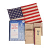 AMERICAN VINTAGE MILITARY WWII HANDBOOKS AND FLAG PIC-0