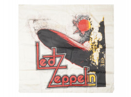 VINTAGE LED ZEPPELIN MUSIC FABRIC PENNANT BANNER