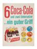 COCA COLA VINTAGE MID CENTURY GERMAN POSTER ADS PIC-0