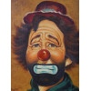 OIL PAINTING PORTRAIT OF CLOWN SIGNED BY A JASPER PIC-1