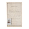 ANTIQUE RUSSIAN OFFICIAL DOCUMENT WITH PHOTOGRAPH PIC-0