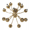 VINTAGE BRASS WILLIAMSBURG STYLE CHANDELIER PIC-1