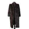 VINTAGE DARK WOMENS BLACKGLAMA MINK FUR COAT PIC-4