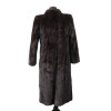 VINTAGE DARK WOMENS BLACKGLAMA MINK FUR COAT PIC-2