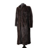 VINTAGE DARK WOMENS BLACKGLAMA MINK FUR COAT PIC-3