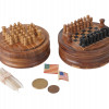 VINTAGE MINIATURE SOLITAIRE AND CHESS GAMES PIC-0