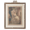 MARIE ANTOINETTE AND LOUIS XVI ANTIQUE ETCHINGS PIC-1