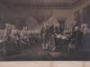 ANTIQUE ENGRAVING DECLARATION AFTER JOHN TRUMBULL PIC-1