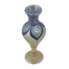 HAND BLOWN IRIDESCENT GLASS VASE BY ROBERT HELD PIC-0